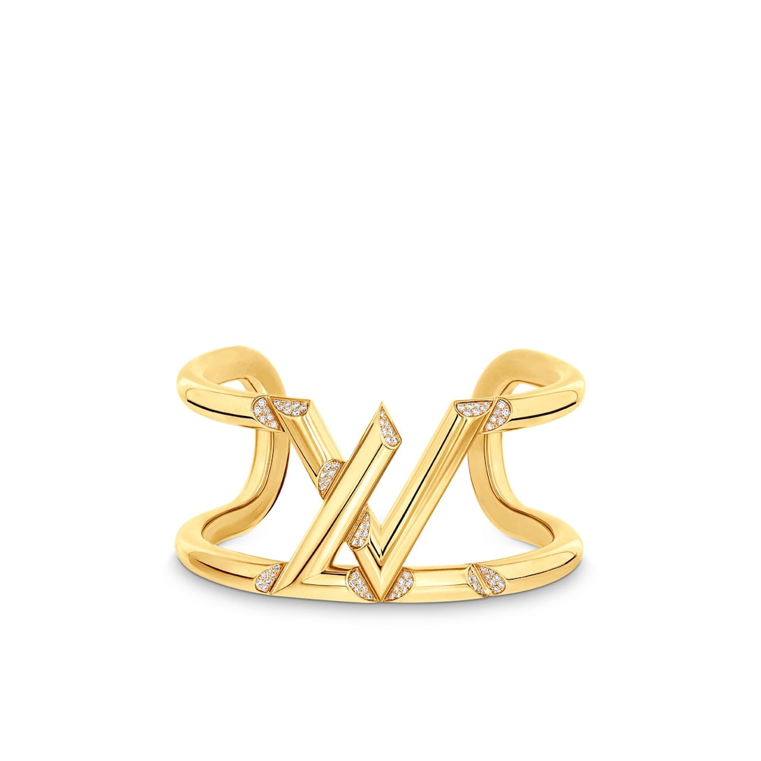 LV Volt One Cuff, Yellow Gold And Diamonds - Jewelry